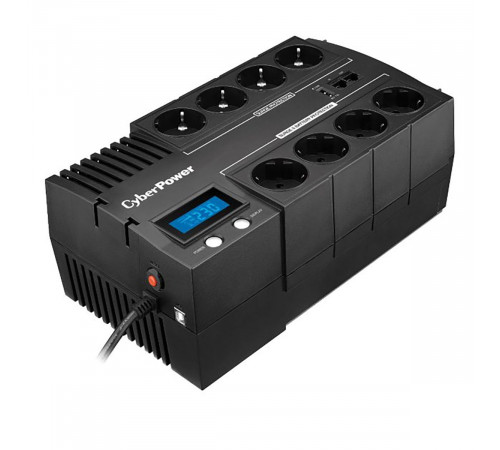 Источник бесперебойного питания ИБП Line-Interactive CyberPower BR1000ELCD 1000VA/600W USB/RJ11/45/USB charger A  (4+4 EURO)