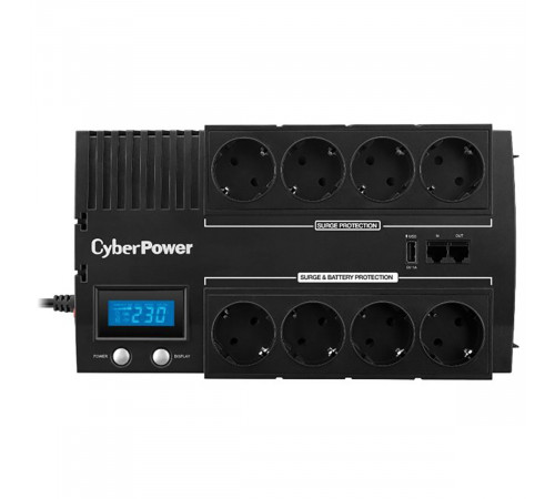 Источник бесперебойного питания ИБП Line-Interactive CyberPower BR1200ELCD 1200VA/720W USB/RJ11/45/USB charger A  (4+4 EURO)