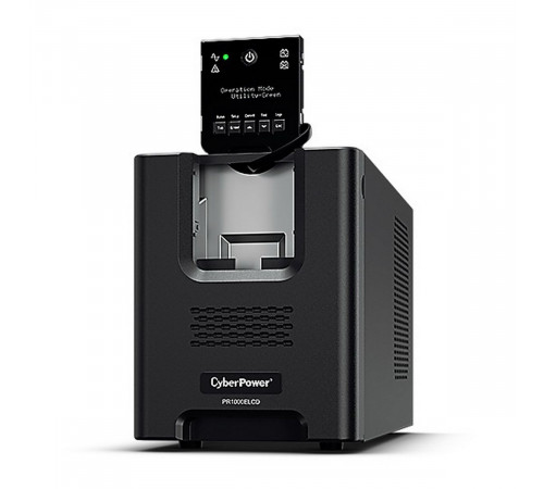 Источник бесперебойного питания ИБП Line-Interactive CyberPower PR1000ELCD 1000VA/900W USB/RS-232/EPO/SNMPslot (8 IEC С13)