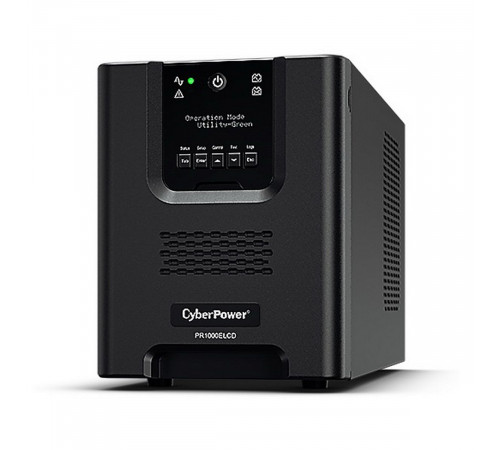 Источник бесперебойного питания ИБП Line-Interactive CyberPower PR1000ELCD 1000VA/900W USB/RS-232/EPO/SNMPslot (8 IEC С13)