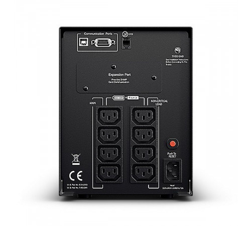 Источник бесперебойного питания ИБП Line-Interactive CyberPower PR1000ELCD 1000VA/900W USB/RS-232/EPO/SNMPslot (8 IEC С13)