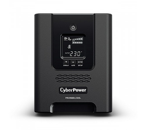 Источник бесперебойного питания ИБП Line-Interactive CyberPower PR2200ELCDSL 2200VA/1980W USB/RS-232/EPO/SNMPslot (8 IEC С13, 1 IEC