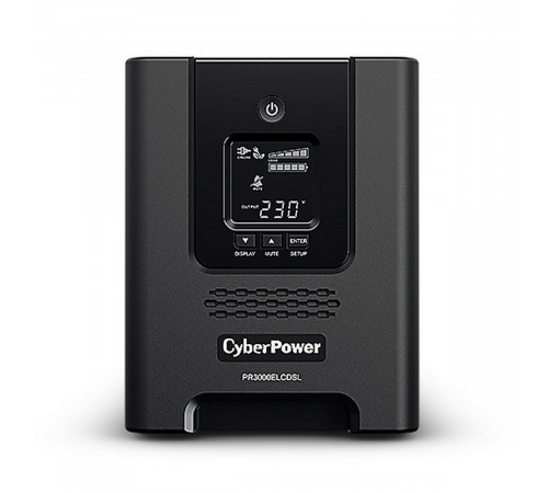 Источник бесперебойного питания ИБП Line-Interactive CyberPower PR3000ELCDSL 3000VA/2700W USB/RS-232/EPO/SNMPslot (8 IEC С13, 1 IEC