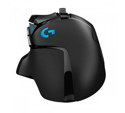 Мышь игровая Logitech Bad Pack G502 Hero16K черная, оптическая (Hero25K) , 100-25600dpi, 1мс, USB 2.1м, 11 кнопок (2 механика), RGB подсветка, утяжелители, под правую руку