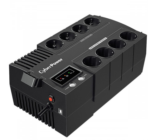 Источник бесперебойного питания (ИБП)  BS450E Line-Interactive CyberPower NEW 450VA/270W USB (4+4 EURO). UPS Line- Interactive CyberPower BS450E NEW 450VA/270W USB (4+4 EURO).