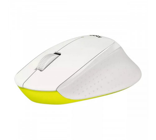 Мышь Logitech Мышь беспроводная Logitech M330 Silent Plus White бнлая, оптическая, 1000dpi, 2.4GHz,USB-ресивер, бесшумная, под правую руку