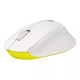 Мышь Logitech Мышь беспроводная Logitech M330 Silent Plus White бнлая, оптическая, 1000dpi, 2.4GHz,USB-ресивер, бесшумная, под правую руку