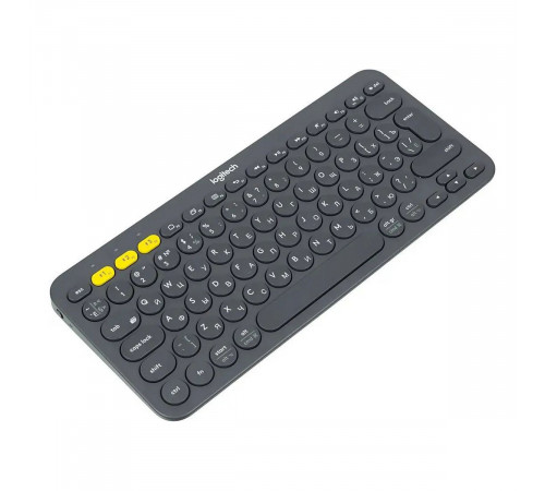 Клавиатура беспроводная Logitech K380 Multi-Device Bluetooth Keyboard Gray серая, копактная, 79 круглых клавиш, Bluetooth 3,0, подключение до 3-х устройств одновременно