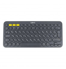 Клавиатура беспроводная Logitech K380 Multi-Device Bluetooth Keyboard Gray серая, копактная, 79 круглых клавиш, Bluetooth 3,0, подключение до 3-х устройств одновременно