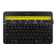 Клавиатура беспроводная Logitech K480 |920-006368| черная, Multi-Device, Bluetooth, 2 батарейки |920-006368| типа AAА