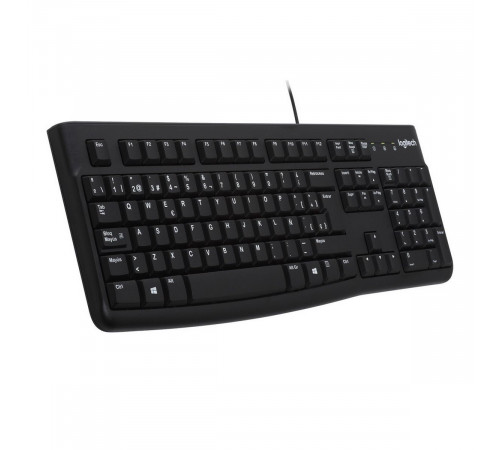 Клавиатура Logitech K120 for Business |920-002522| черная, офисная, 104 клавиши, защита от воды, USB 1,5м, brown box, (021419)