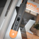 Технический нож "Home Series Gray" Deli HT4018C  ширина лезвия 18мм, эксклюзивный дизайн, корпус из высококачественного софттач пластика