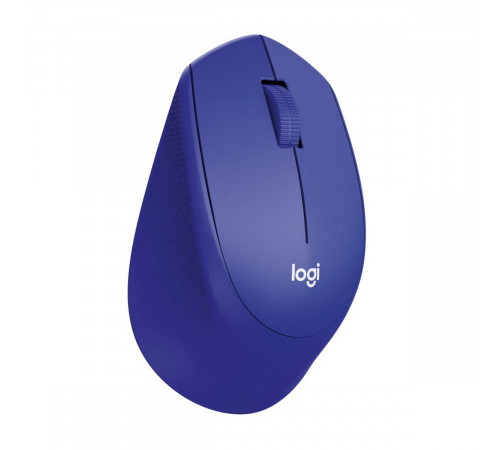 Мышь беспроводная Logitech M330 Silent Plus Blue |910-004910| синяя, оптическая, 1000dpi, 2.4GHz, USB-ресивер, бесшумная, под правую руку (066687)