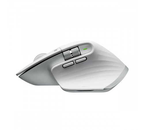 Мышь Logitech Мышь беспроводная Logitech MX Master 3S Pale Grey серая, 200-8000 dpi (Darkfield high precision), Bluetooth+2.4 GHz USB-ресивер (Logitech Unifying®), 7 кнопок, перезаряжаемая литий-полимерная батарея (500 мА·ч)