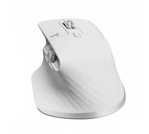 Мышь Logitech Мышь беспроводная Logitech MX Master 3S Pale Grey серая, 200-8000 dpi (Darkfield high precision), Bluetooth+2.4 GHz USB-ресивер (Logitech Unifying®), 7 кнопок, перезаряжаемая литий-полимерная батарея (500 мА·ч)