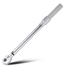 Динамометрический ключ предельный Deli DL170050  10-50Нм, 3/8", головка Cr-Mo, 72 зуба, точность +/- 3%, противоскользящая рукоятка, кейс