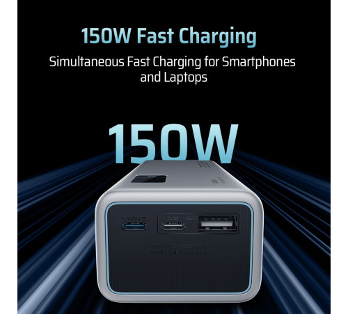 Внешний аккумулятор CUKTECH 20000mAh PB200P 150W Type-C x2, USB-A x1