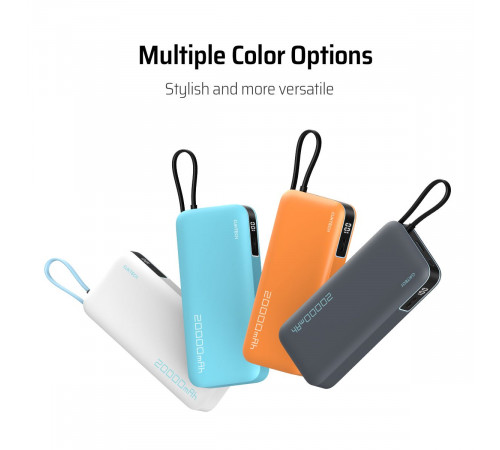 Внешний аккумулятор CUKTECH 20000mAh PB200N  55W Light Gray