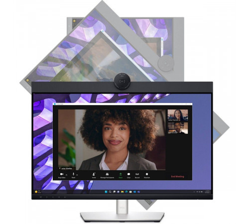 Монитор 23.8" DELL P2424HEB Black (IPS LED 16:9 HDMI M/M Cam матовый HAS Piv 250 кд/м2 178/178  1920x1080 60 Гц DP FHD USB)