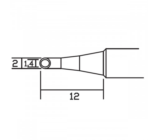 Аксессуары для пайки Atten Жало со встроенным нагревателем , T130-2.0CM