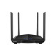 Маршрутизатор Tenda AC10 Двухдиапазонный гигабитный Wi-Fi роутер AC1200 до 300 Мбит/с на 2,4 ГГц + до 867 Мбит/с до 5 ГГц, LAN 3x1 Гбит/с, WAN 1x1 Гбит/с, 4*5dBi внешние антенны