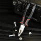 Комбинированные плоскогубцы Deli DL0004 180мм, Cr-V, эксцентриковый шарнир, антикоррозийное покрытие, трехкомпонентная прорезиненная рукоять