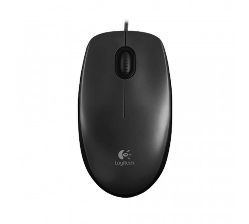 Мышь Logitech M100 Grey темно-серая, оптическая, 1000dpi, USB, 1.8м