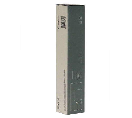 Коврик для мышки Raskat Black S (350*300, резина+ткань, прошитый край)