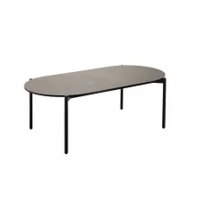 "Диего" журнальный стол из HPL 120х60 H40, каркас темно-серый (RAL7024), цвет "серый гранит" 