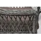 "Дольче" обеденная группа из искусственного ротанга, цвет графит 