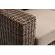 "Боно" диван из искусственного ротанга трехместный, цвет коричневый 
