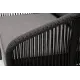 "Канны" модульная угловая лаунж-зона из роупа (веревки), цвет темно-серый 