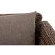 "Капучино" кресло из искусственного ротанга (гиацинт), цвет коричневый 