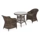 "Эспрессо–80 R" обеденная группа плетеная, цвет коричневый 