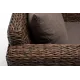 "Капучино" кресло из искусственного ротанга (гиацинт), цвет коричневый 