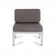 "Глория" модуль диванный центральный, каркас из алюминия				 