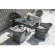 Стол обеденный "Айриш" 4 персоны, искусственный ротанг. Размер 900*900*750 мм. Цвет графит