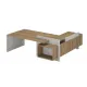 СФ-531201 / Стол левый 2200x1996x840 / Дуб Чарльстон  / Бетон Чикаго