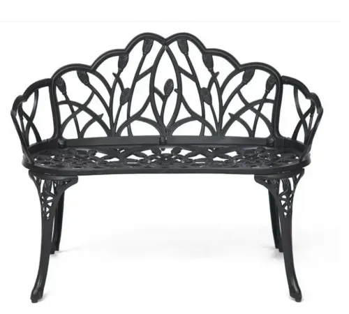 Скамья Secret De Maison Strauss (Штраус) алюминиевый сплав, 99хх56х76см, черный