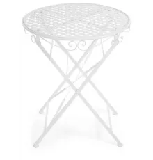Стол Secret De Maison Patio стальной сплав, 60Dх70см, butter white