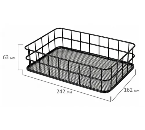 Органайзер корзинка для косметики и мелочей VITA 2416 черный