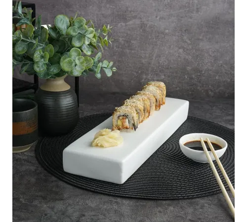 Блюдо прямоугольное 33*10 см h4 см White Matt Panasia P.L. Proff Cuisine [1]