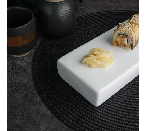 Блюдо прямоугольное 33*10 см h4 см White Matt Panasia P.L. Proff Cuisine [1]