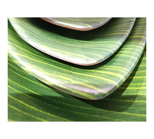 Блюдо 27,6*16,7*5,3 см овальное Лист Green Banana Leaf пластик меламин P.L. Proff Cuisine