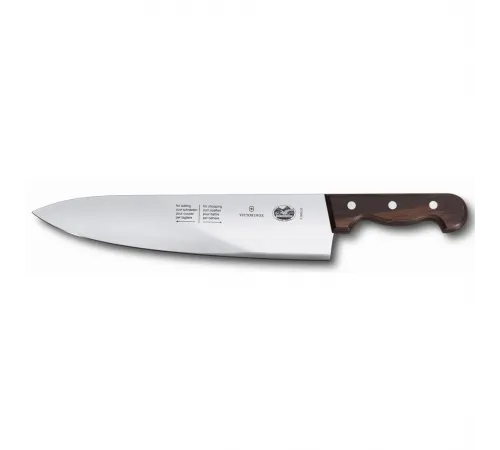 Нож поварской 33 см кованый для рубки мяса ручка розовое дерево Victorinox Rosewood
