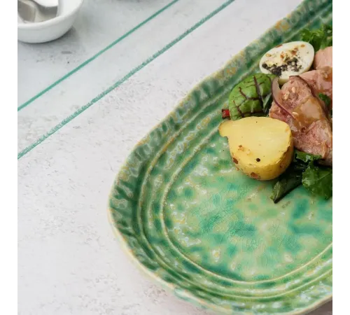 Блюдо овальное 32,5*13 см h2,5 см Green Frutti di Mare P.L. [1]