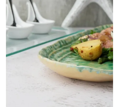 Блюдо овальное 32,5*13 см h2,5 см Green Frutti di Mare P.L. [1]