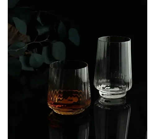 Стакан Олд Фэшн 350 мл "Optical-2" d 8 см h9 см P.L. - BarWare [6]