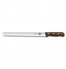Нож слайсер 30 см волнистое лезвие ручка розовое дерево Victorinox Rosewood
