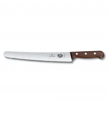 Нож кондитерский 26 см волнистое лезвие ручка розовое дерево Victorinox Rosewood